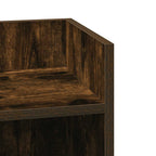 Tavolini Laterali 2 pz con Ripiano Rovere Fumo 25,5x27x60 cm