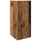 Tavolini Laterali 2 pz con Ripiano Legno Antico 25,5x27x60 cm