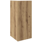 Tavolino Laterale con Ripiano Rovere Artigianale 25,5x27x60 cm