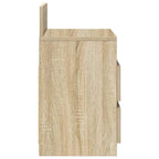 Comodini 2 pz con 2 Cassetti Rovere Sonoma 40x33x60 cm