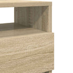 Comodini 2 pz con 2 Cassetti Rovere Sonoma 40x33x60 cm
