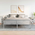 Comodini 2 pz con 2 Cassetti Grigio Cemento 40x33x60 cm