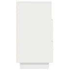 Comodino con 2 Cassetti Bianco 36x36x68 cm