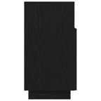 Comodini 2 pz con 2 Cassetti Neri 36x36x68 cm