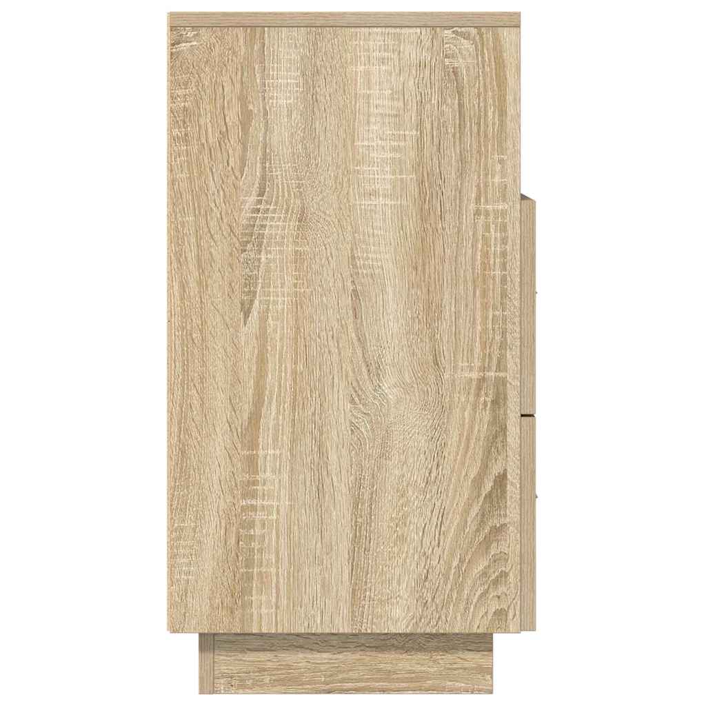 Comodino con 2 Cassetti Rovere Sonoma 36x36x68 cm
