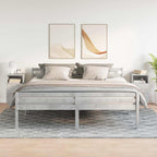 Comodini 2 pz con 2 Cassetti Grigio Cemento 36x36x68 cm