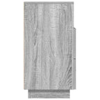 Comodino con 2 Cassetti Grigio Sonoma 36x36x68 cm