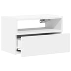 Comodino a Parete Bianco 45x26x28,5 cm