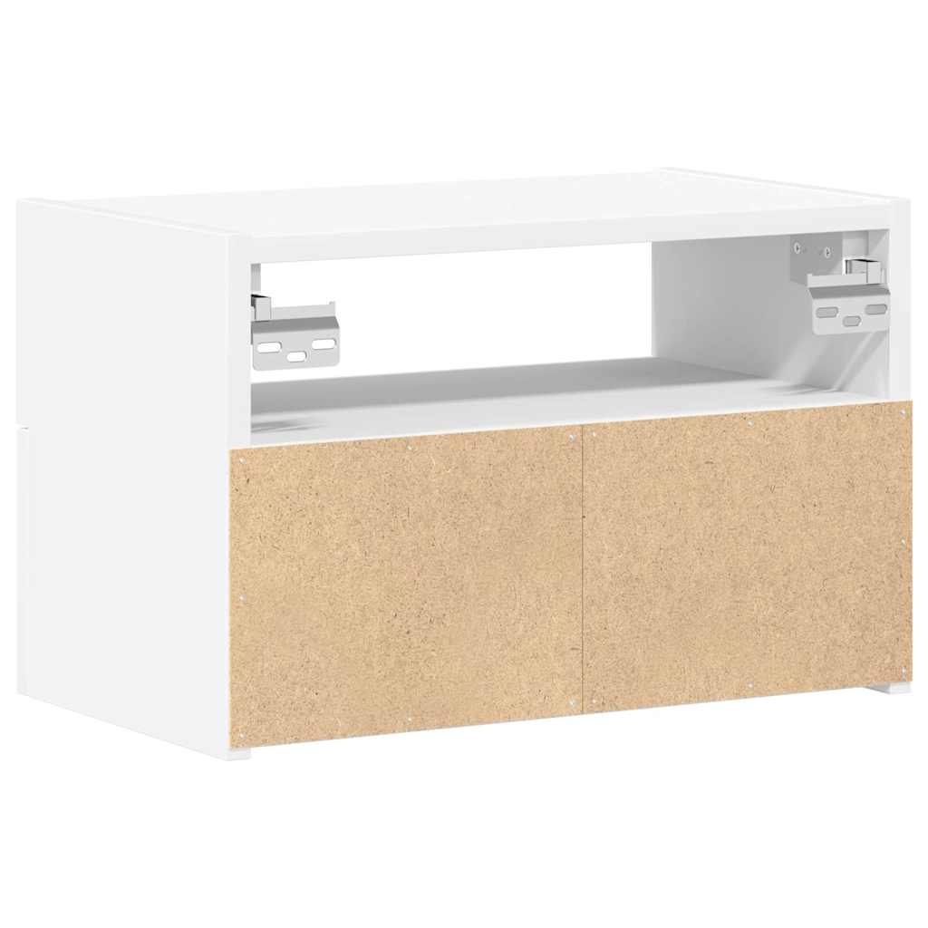 Comodino a Parete Bianco 45x26x28,5 cm
