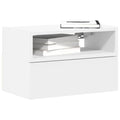 Comodino a Parete Bianco 45x26x28,5 cm