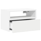 Comodini a Muro 2 pz Bianchi 45x26x28,5 cm