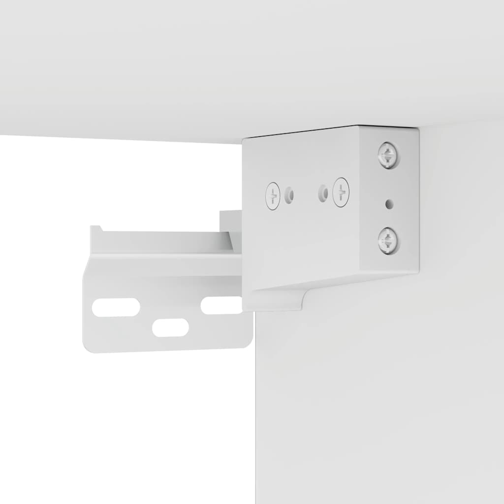 Comodini a Muro 2 pz Bianchi 45x26x28,5 cm