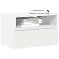 Comodini a Muro 2 pz Bianchi 45x26x28,5 cm