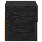 Comodino a Muro Nero 45x26x28,5 cm