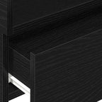 Comodini a Muro 2 pz Nero 45x26x28,5 cm
