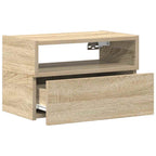 Comodino a Muro Rovere Sonoma 45x26x28,5 cm