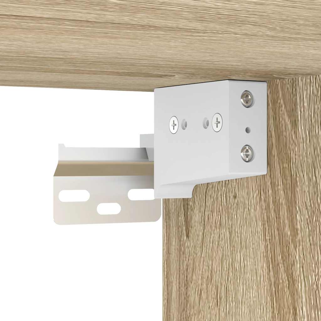 Comodino a Muro Rovere Sonoma 45x26x28,5 cm