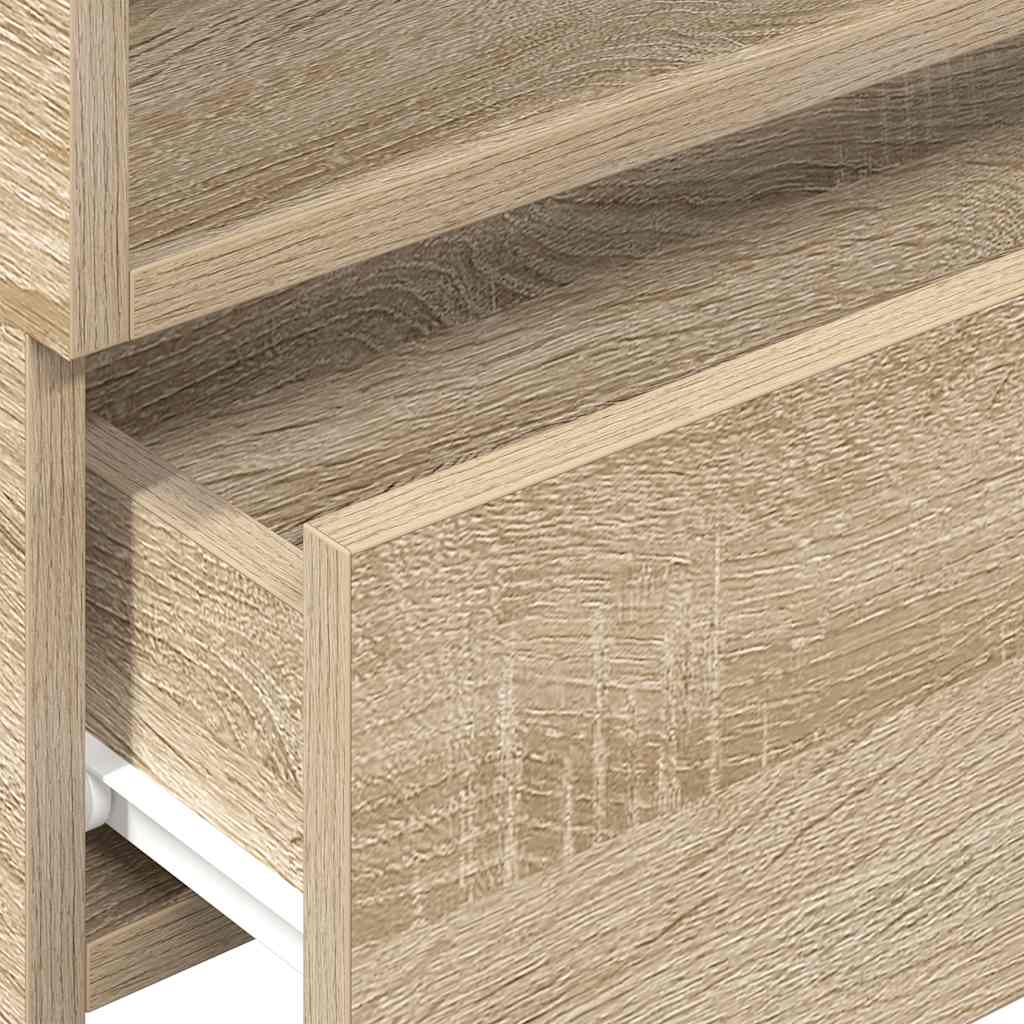 Comodino a Muro Rovere Sonoma 45x26x28,5 cm