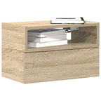 Comodino a Muro Rovere Sonoma 45x26x28,5 cm