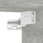 Comodino a Muro Grigio Cemento 45x26x28,5 cm