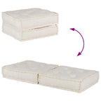 Divano Componibile Crema 70x70x36 in Tessuto