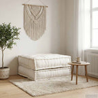 Divano Componibile Crema 70x70x36 in Tessuto