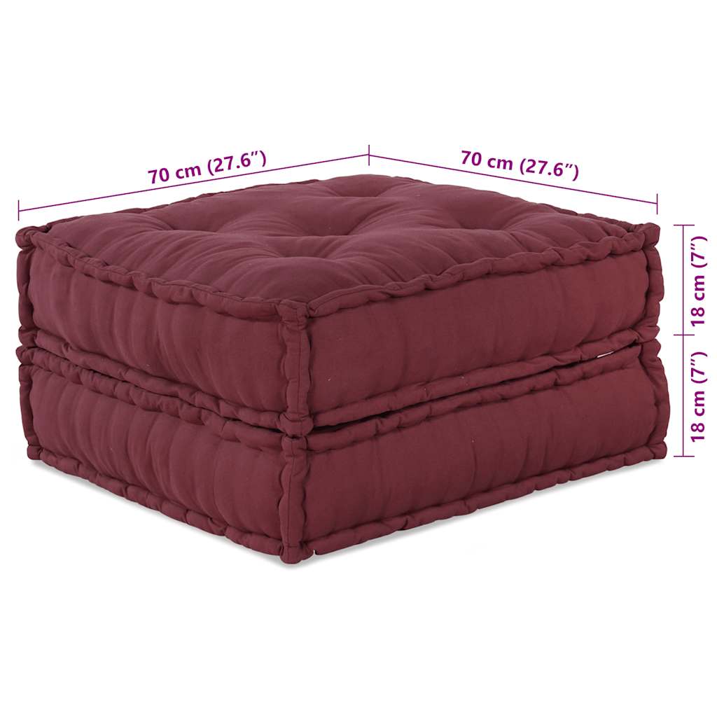 Divano Componibile Marrone Rossiccio 70x70x36 in Tessuto