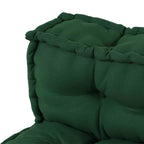 Cuscino per Divano Pallet 2 pcs Verde 120 x 80 x 38 cm Tessuto