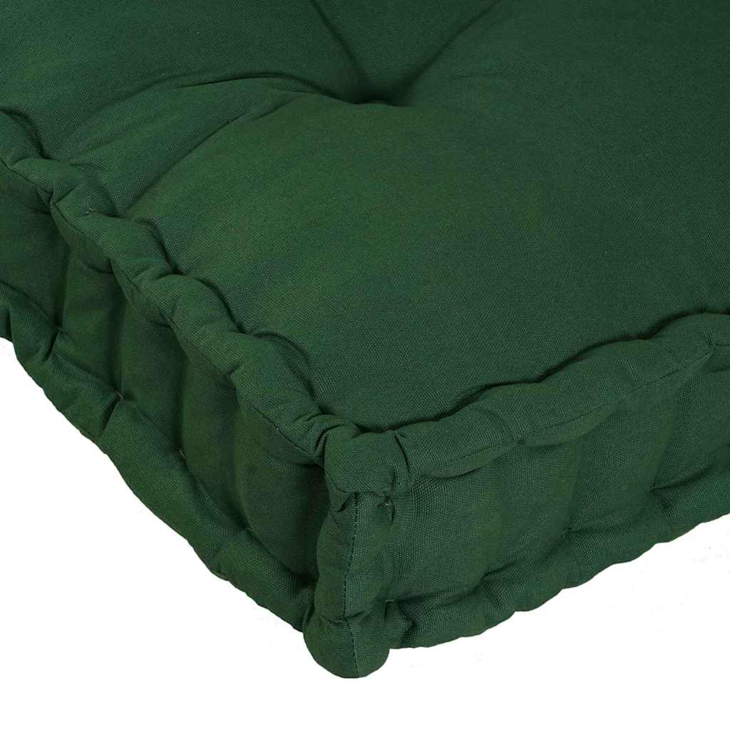 Cuscino per Divano Pallet 2 pcs Verde 120 x 80 x 38 cm Tessuto