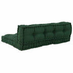 Cuscino per Divano Pallet 2 pcs Verde 120 x 80 x 38 cm Tessuto