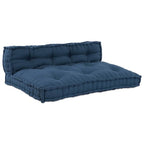 Cuscino per Divano Pallet 2 pcs Indaco 120 x 80 x 38 cm Tessuto