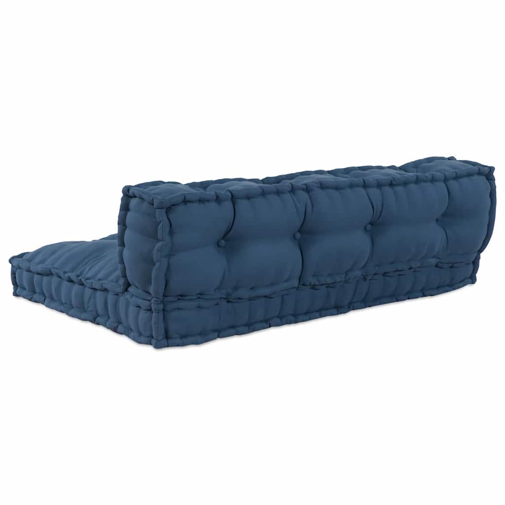 Cuscino per Divano Pallet 2 pcs Indaco 120 x 80 x 38 cm Tessuto