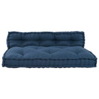 Cuscino per Divano Pallet 2 pcs Indaco 120 x 80 x 38 cm Tessuto