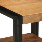 Tavolino da salotto 40 x 40 x 38 cm Legno di Acacia Massello