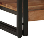 Tavolino da salotto 40 x 40 x 38 cm Legno di Acacia Massello