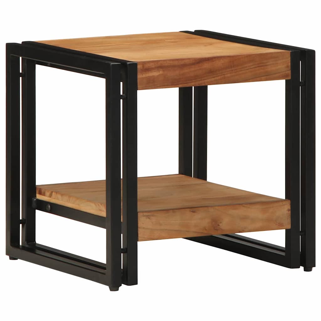 Tavolino da salotto 40 x 40 x 38 cm Legno di Acacia Massello