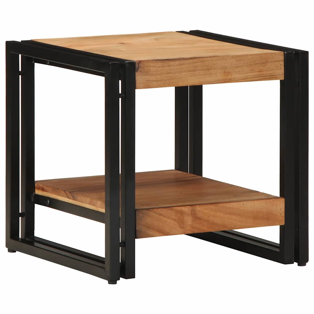 Tavolino da salotto 40 x 40 x 38 cm Legno di Acacia Massello