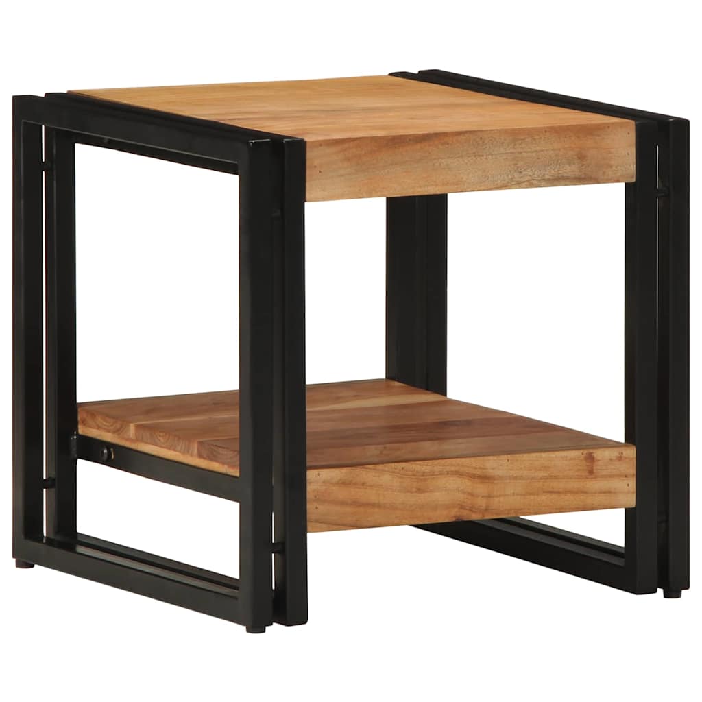 Tavolino da salotto 40 x 40 x 38 cm Legno di Acacia Massello