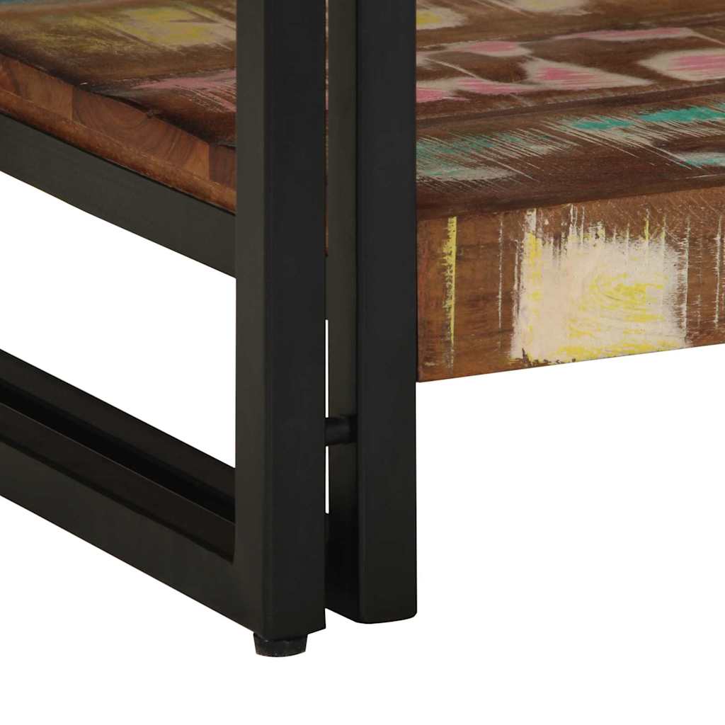 Tavolino da salotto 40 x 40 x 38 cm Legno Recuperato Massello