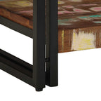 Tavolino da salotto 40 x 40 x 38 cm Legno Recuperato Massello