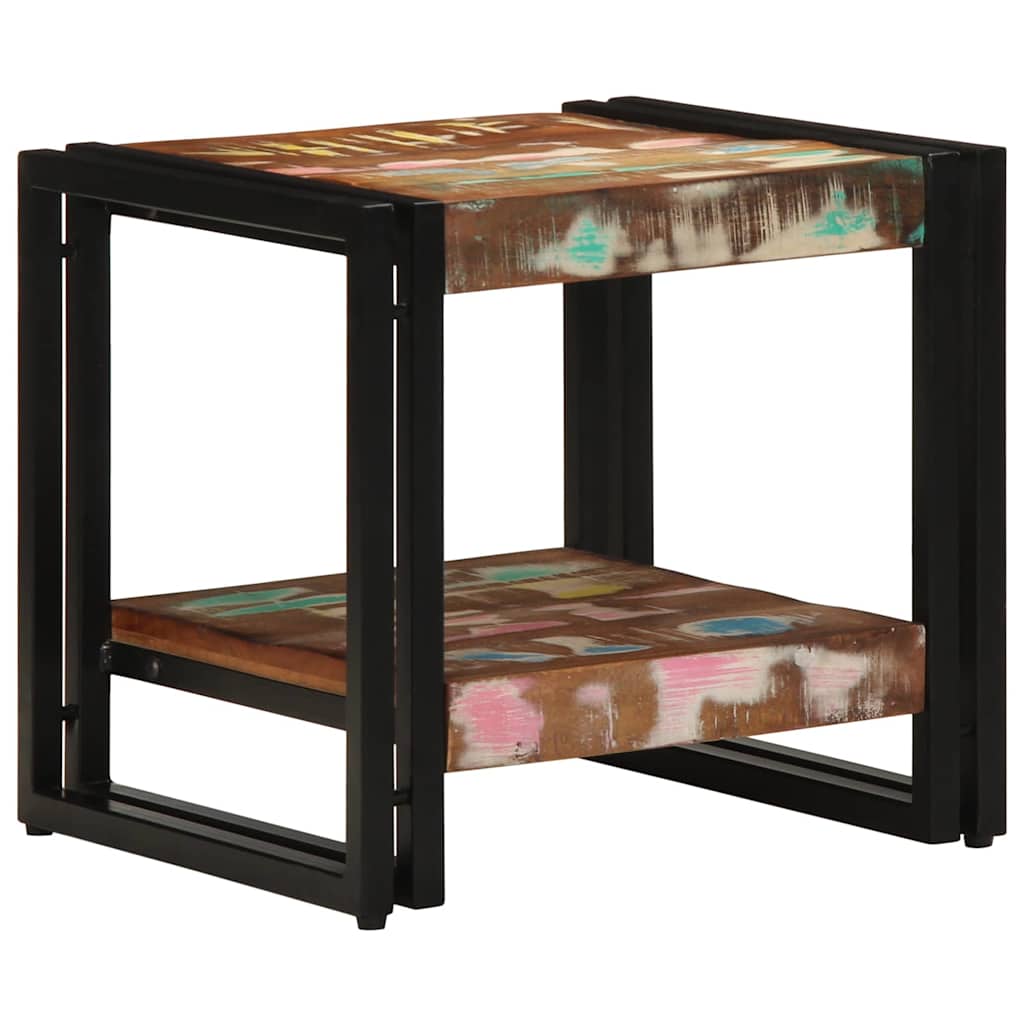 Tavolino da salotto 40 x 40 x 38 cm Legno Recuperato Massello