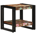 Tavolino da salotto 40 x 40 x 38 cm Legno Recuperato Massello
