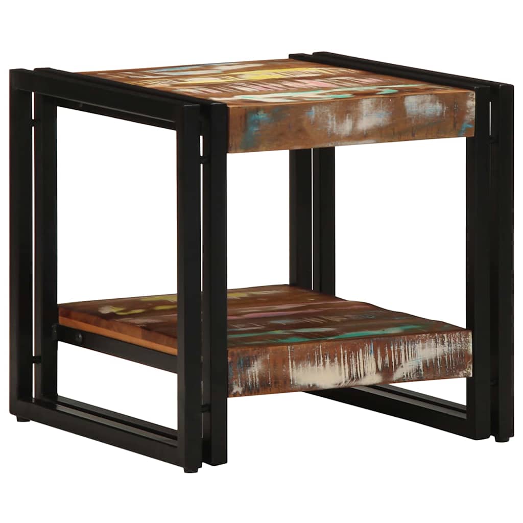 Tavolino da salotto 40 x 40 x 38 cm Legno Recuperato Massello