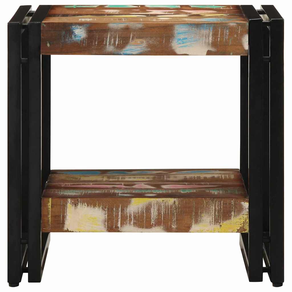 Tavolino da salotto 40 x 40 x 38 cm Legno Recuperato Massello