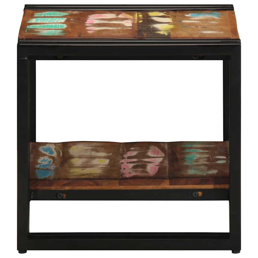 Tavolino da salotto 40 x 40 x 38 cm Legno Recuperato Massello