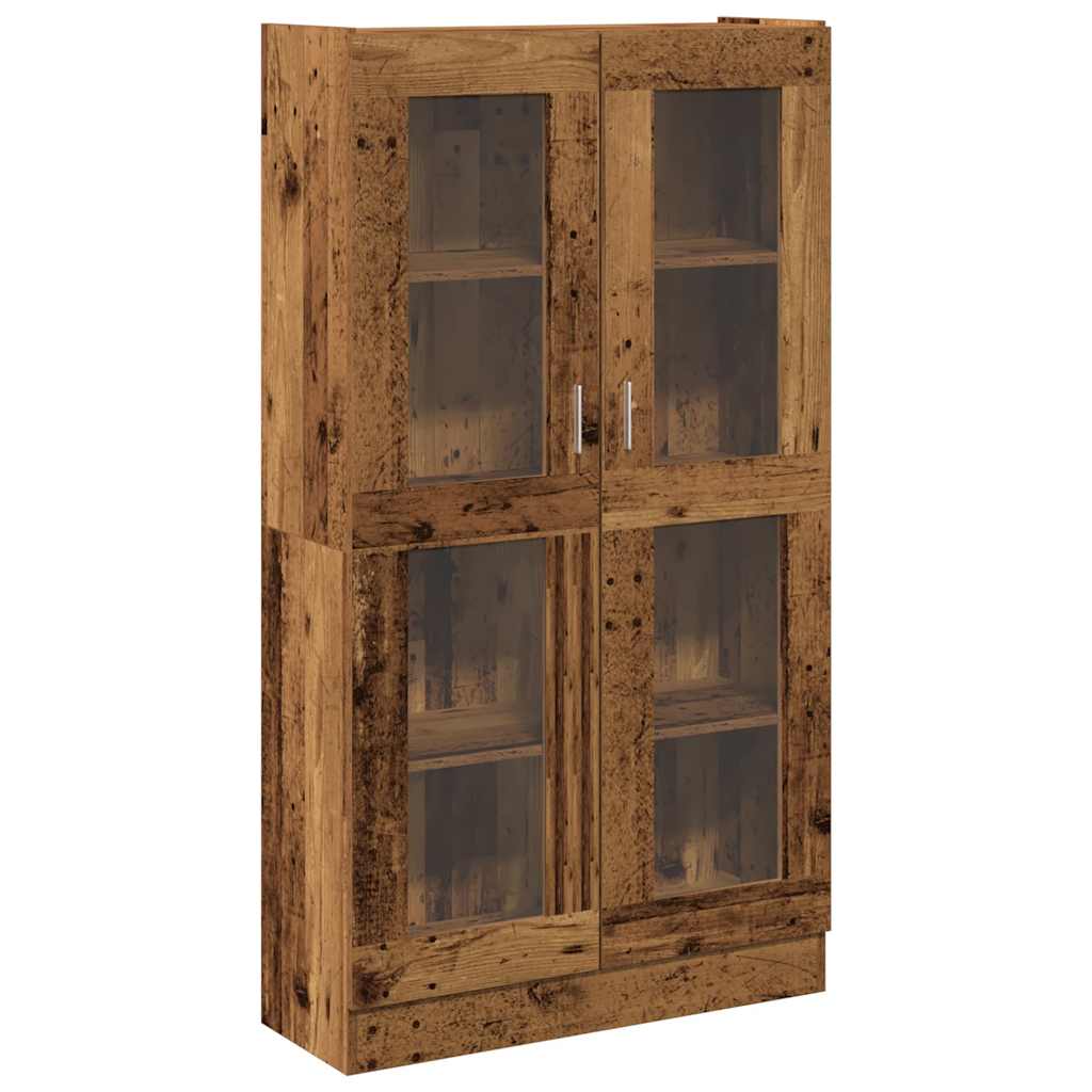 Credenza Alta Legno Antico 82,5x30,5x150 cm in Truciolato