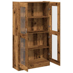 Credenza Alta Legno Antico 82,5x30,5x150 cm in Truciolato