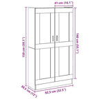 Credenza Alta Legno Antico 82,5x30,5x150 cm in Truciolato
