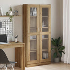 Credenza Alta Rovere Artigianale 82,5x30,5x185 cm in Truciolato
