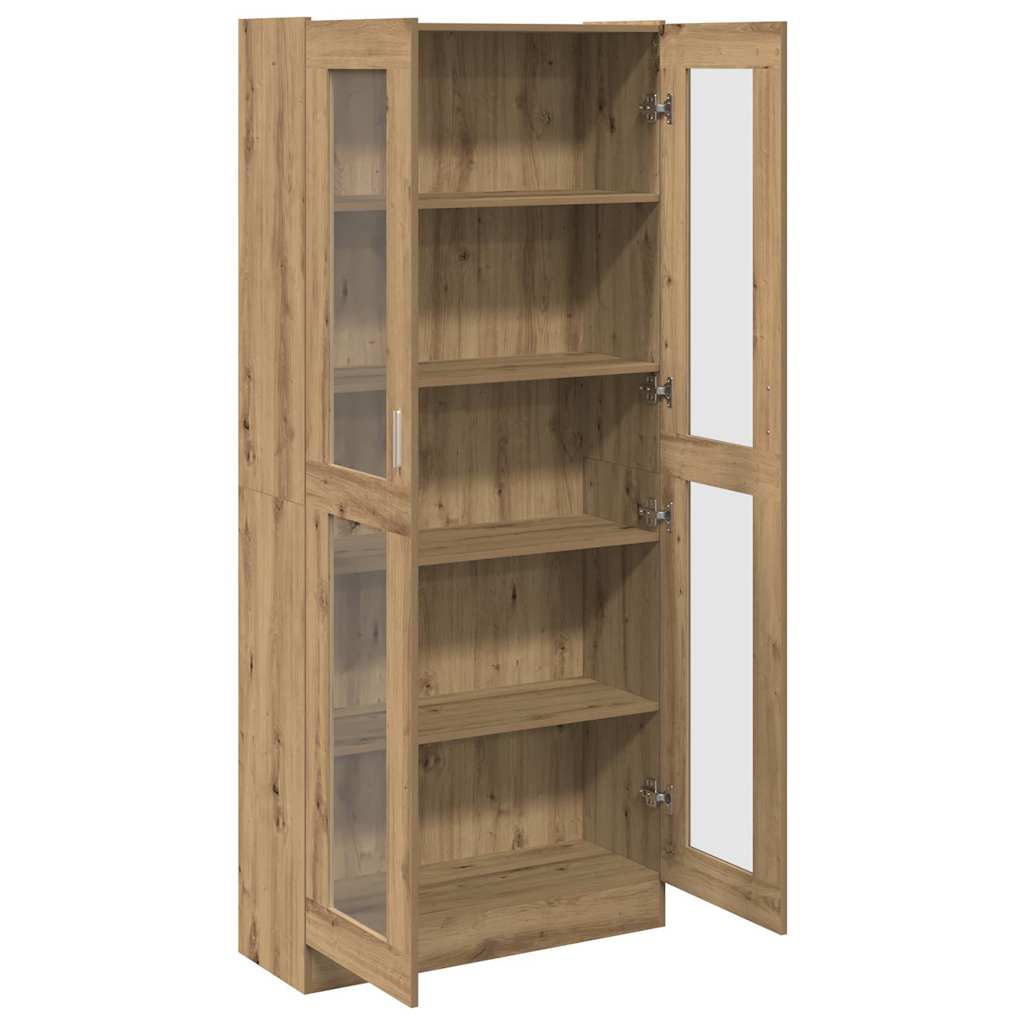 Credenza Alta Rovere Artigianale 82,5x30,5x185 cm in Truciolato
